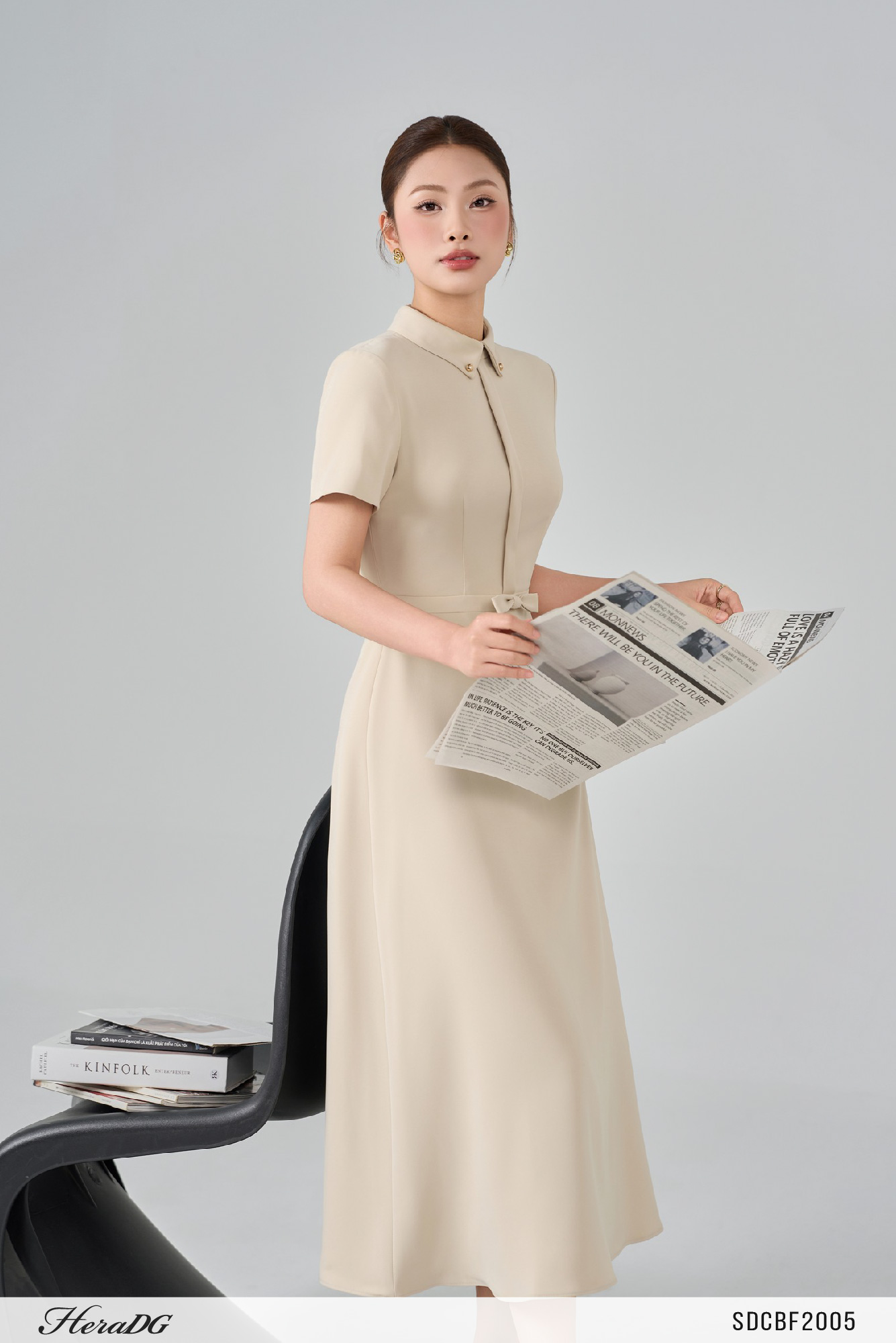 Ảnh của Đầm xoè eo đính nơ